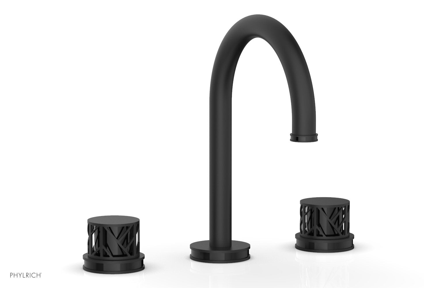 JOLIE Widespread Faucet - Round Handles with "Black" Accents 222-01