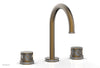 JOLIE Widespread Faucet - Round Handles with "Grey" Accents 222-01