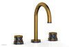 JOLIE Widespread Faucet - Round Handles with "Navy Blue" Accents 222-01