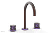 JOLIE Widespread Faucet - Round Handles with "Purple" Accents 222-01