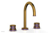 JOLIE Widespread Faucet - Round Handles with "Purple" Accents 222-01