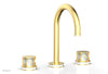 JOLIE Widespread Faucet - Round Handles with "White" Accents 222-01