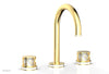 JOLIE Widespread Faucet - Round Handles with "White" Accents 222-01