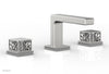 JOLIE Widespread Faucet - Square Handles with "Grey" Accents 222-02