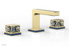 JOLIE Widespread Faucet - Square Handles with "Navy Blue" Accents 222-02