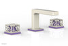 JOLIE Widespread Faucet - Square Handles with "Purple" Accents 222-02