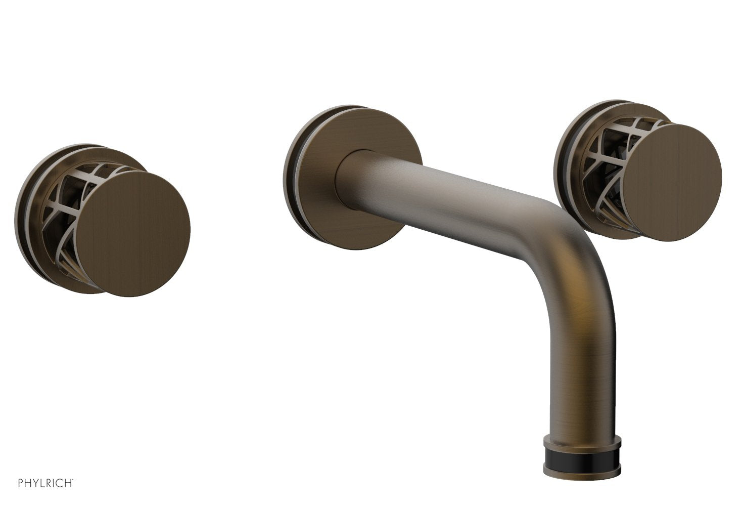 JOLIE Wall Lavatory Set - Round Handles with 