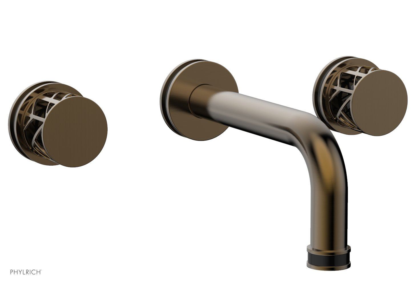 JOLIE Wall Tub Set - Round Handles with "Black" Accents 222-56