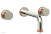 JOLIE Wall Tub Set - Round Handles with "Orange" Accents 222-56