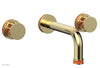 JOLIE Wall Tub Set - Round Handles with "Orange" Accents 222-56
