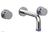 JOLIE Wall Tub Set - Round Handles with "Purple" Accents 222-56