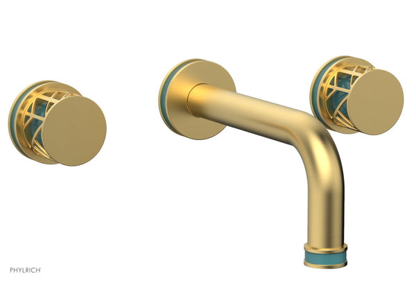 JOLIE Wall Lavatory Set - Round Handles with 