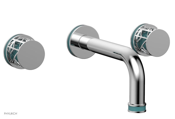 JOLIE Wall Lavatory Set - Round Handles with 