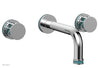 JOLIE Wall Tub Set - Round Handles with "Turquoise" Accents 222-56