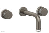 JOLIE Wall Lavatory Set - Round Handles with "White" Accents 222-11