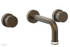 JOLIE Wall Lavatory Set - Round Handles with "White" Accents 222-11