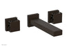JOLIE Wall Tub Set - Square Handles with "Black" Accents 222-57