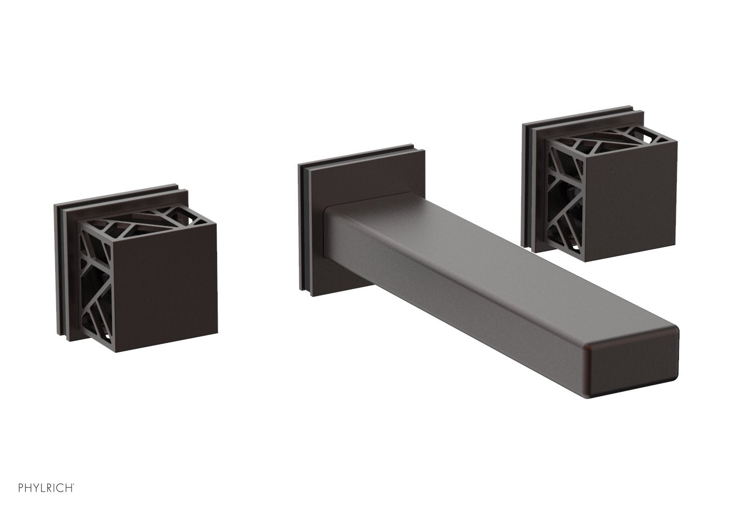 JOLIE Wall Lavatory Set - Square Handles with 