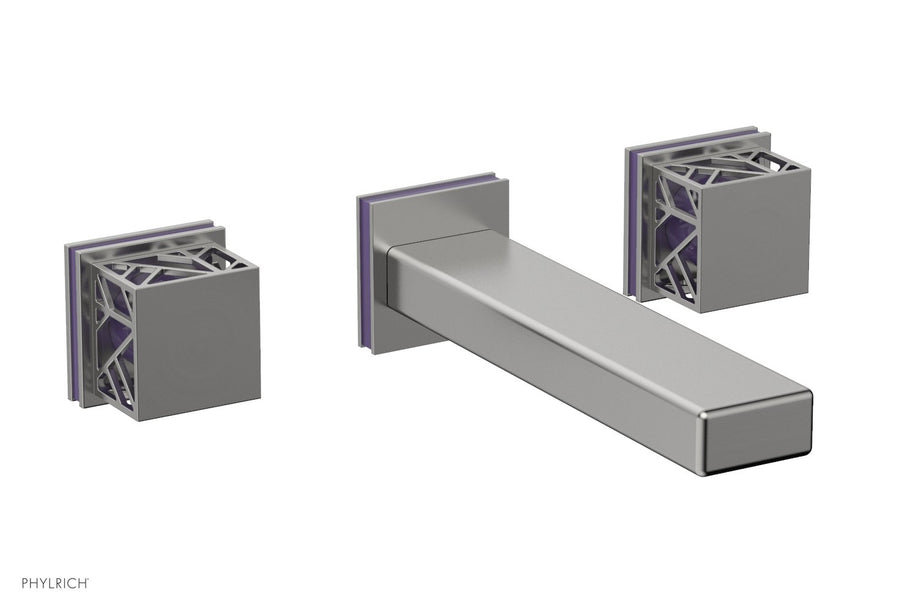 JOLIE Wall Tub Set - Square Handles with "Purple" Accents 222-57