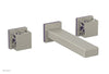 JOLIE Wall Tub Set - Square Handles with "Purple" Accents 222-57