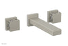 JOLIE Wall Lavatory Set - Square Handles with "White" Accents 222-12