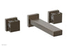 JOLIE Wall Tub Set - Square Handles with "White" Accents 222-57