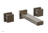 JOLIE Wall Tub Set - Square Handles with "White" Accents 222-57