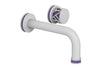 JOLIE Single Handle Wall Lavatory Set - Round Handle "Purple" Accents 222-15