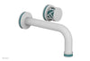 JOLIE Single Handle Wall Lavatory Set - Round Handle "Turquoise" Accents 222-15