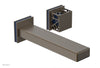 JOLIE Single Handle Wall Lavatory Set - Square Handle "Navy Blue" Accents 222-16