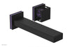JOLIE Single Handle Wall Lavatory Set - Square Handle "Purple" Accents 222-16