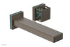 JOLIE Single Handle Wall Lavatory Set - Square Handle "Turquoise" Accents 222-16