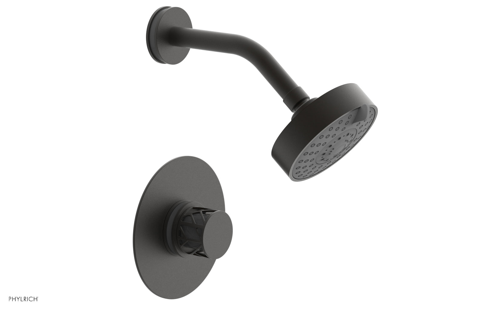 JOLIE Pressure Balance Shower Set - Round Handle with "Grey" Accents 222-21