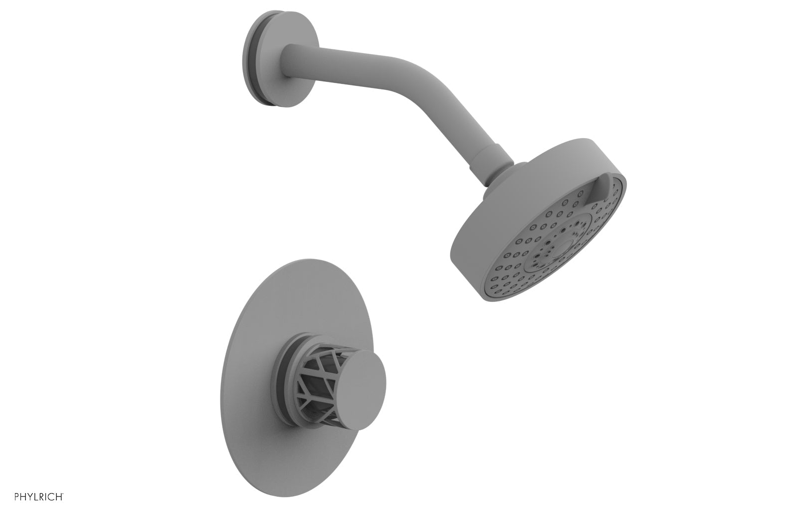 JOLIE Pressure Balance Shower Set - Round Handle with "Grey" Accents 222-21