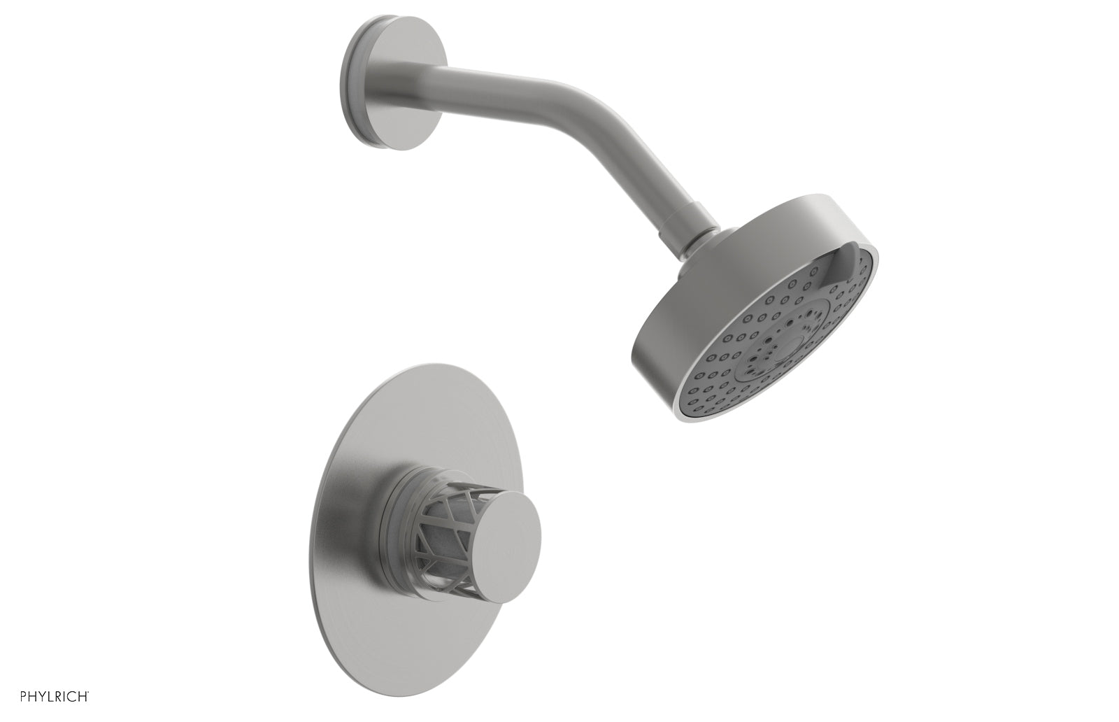 JOLIE Pressure Balance Shower Set - Round Handle with "White" Accents 222-21