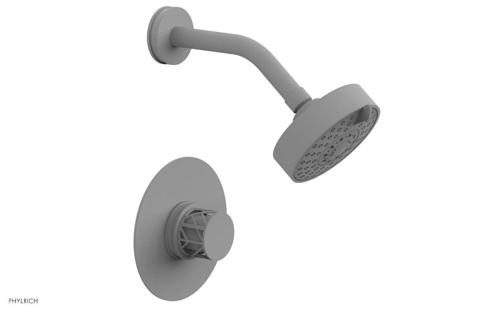 JOLIE Pressure Balance Shower Set - Round Handle with "White" Accents 222-21
