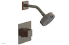 JOLIE Pressure Balance Shower Set - Square Handle with "Orange" Accents 222-22