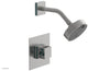 JOLIE Pressure Balance Shower Set - Square Handle with "Turquoise" Accents 222-22