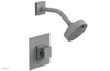 JOLIE Pressure Balance Shower Set - Square Handle with "Turquoise" Accents 222-22