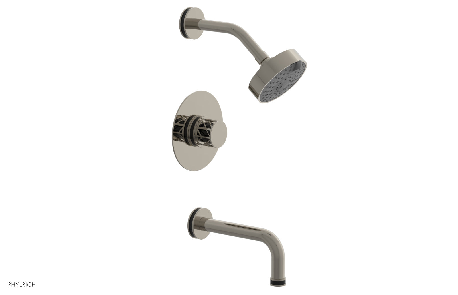 a〜jolie JOLIE Pressure Balance Tub and Shower Set - Round Handle wth