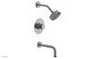 JOLIE Pressure Balance Tub and Shower Set - Round Handle wth "Light Blue" Accents 222-26