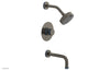 JOLIE Pressure Balance Tub and Shower Set - Round Handle wth "Light Blue" Accents 222-26