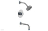 JOLIE Pressure Balance Tub and Shower Set - Round Handle wth "Light Blue" Accents 222-26