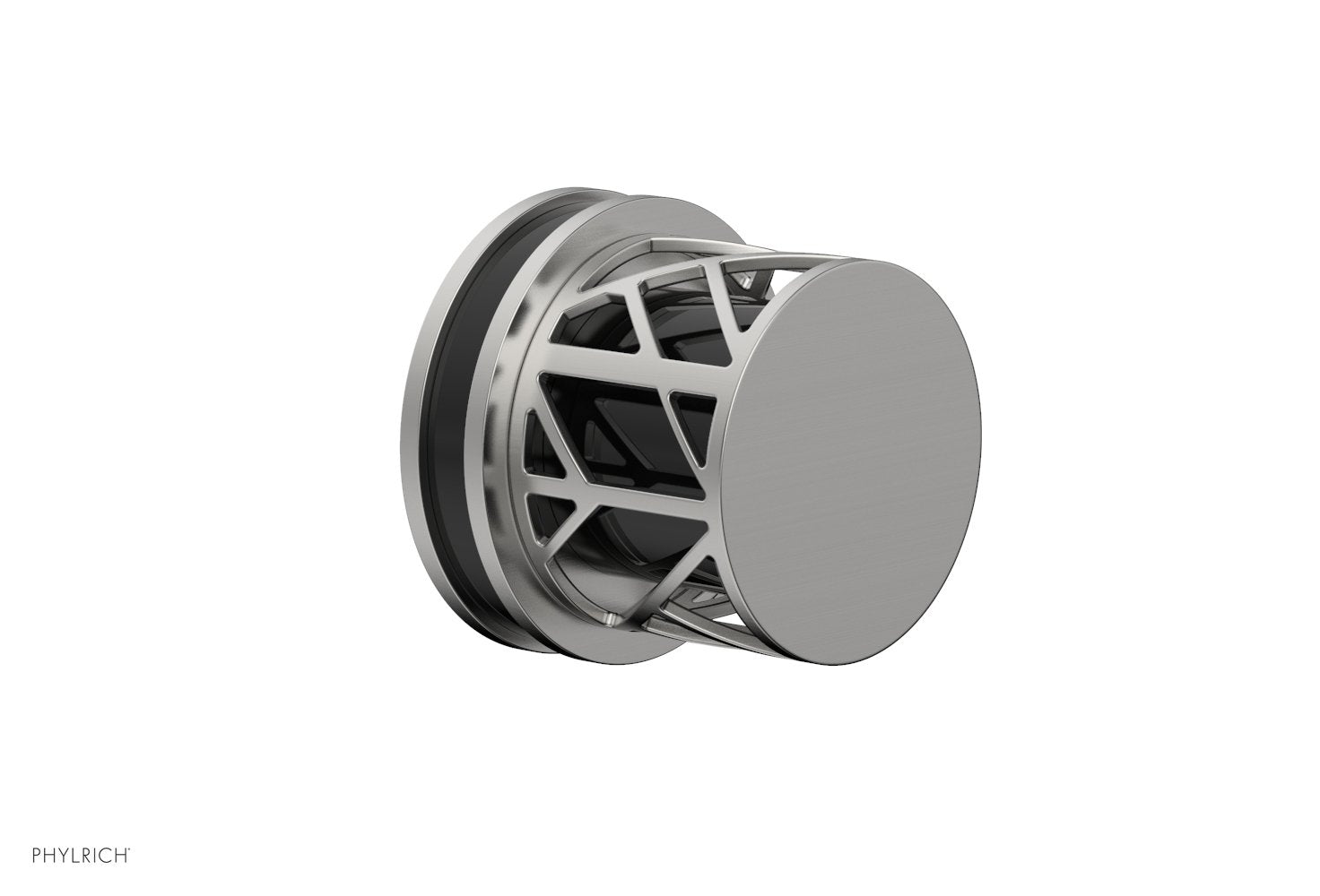 JOLIE Volume Control/Diverter Trim - Round Handle with "Black" Accents 222-35