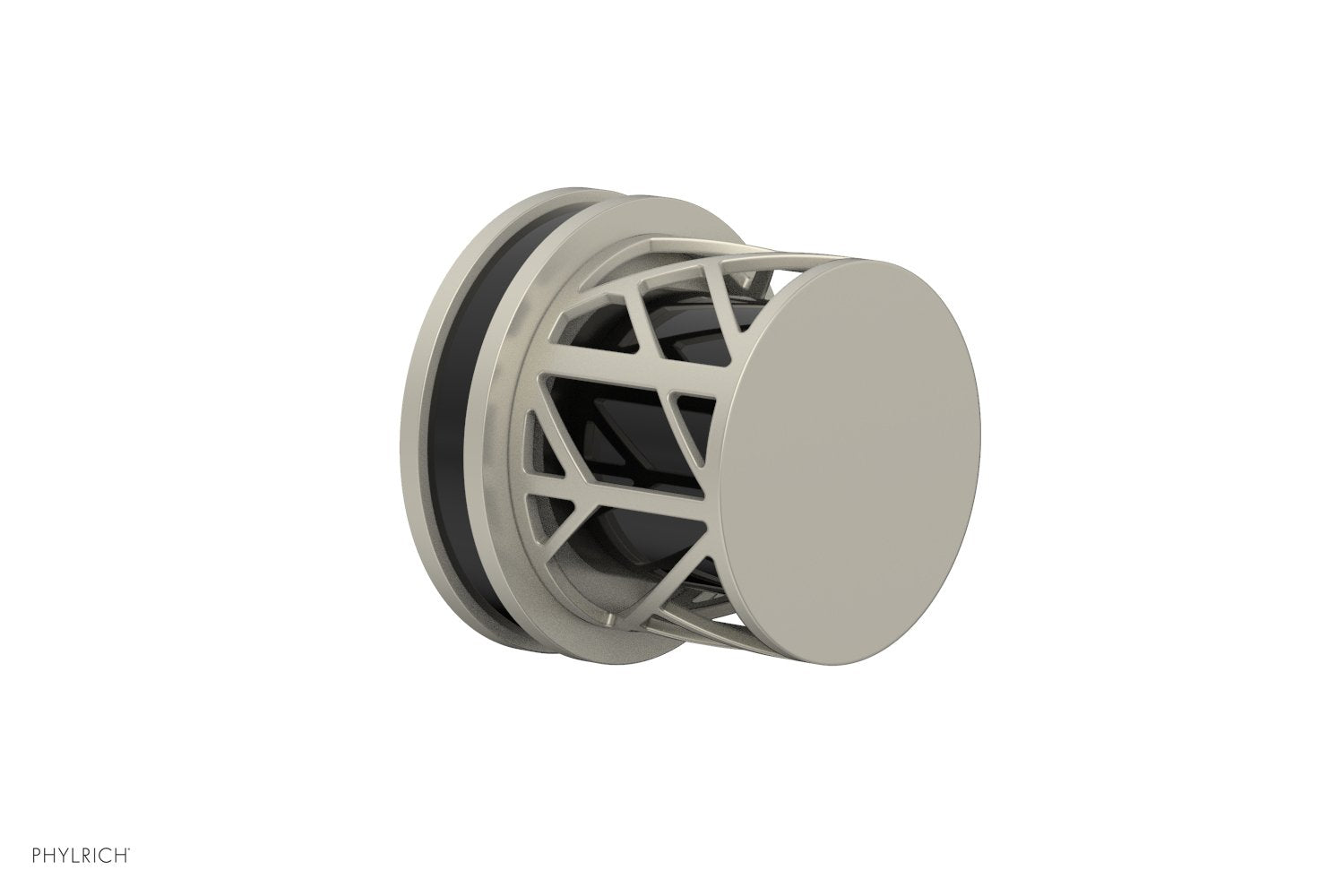 JOLIE Volume Control/Diverter Trim - Round Handle with "Black" Accents 222-35