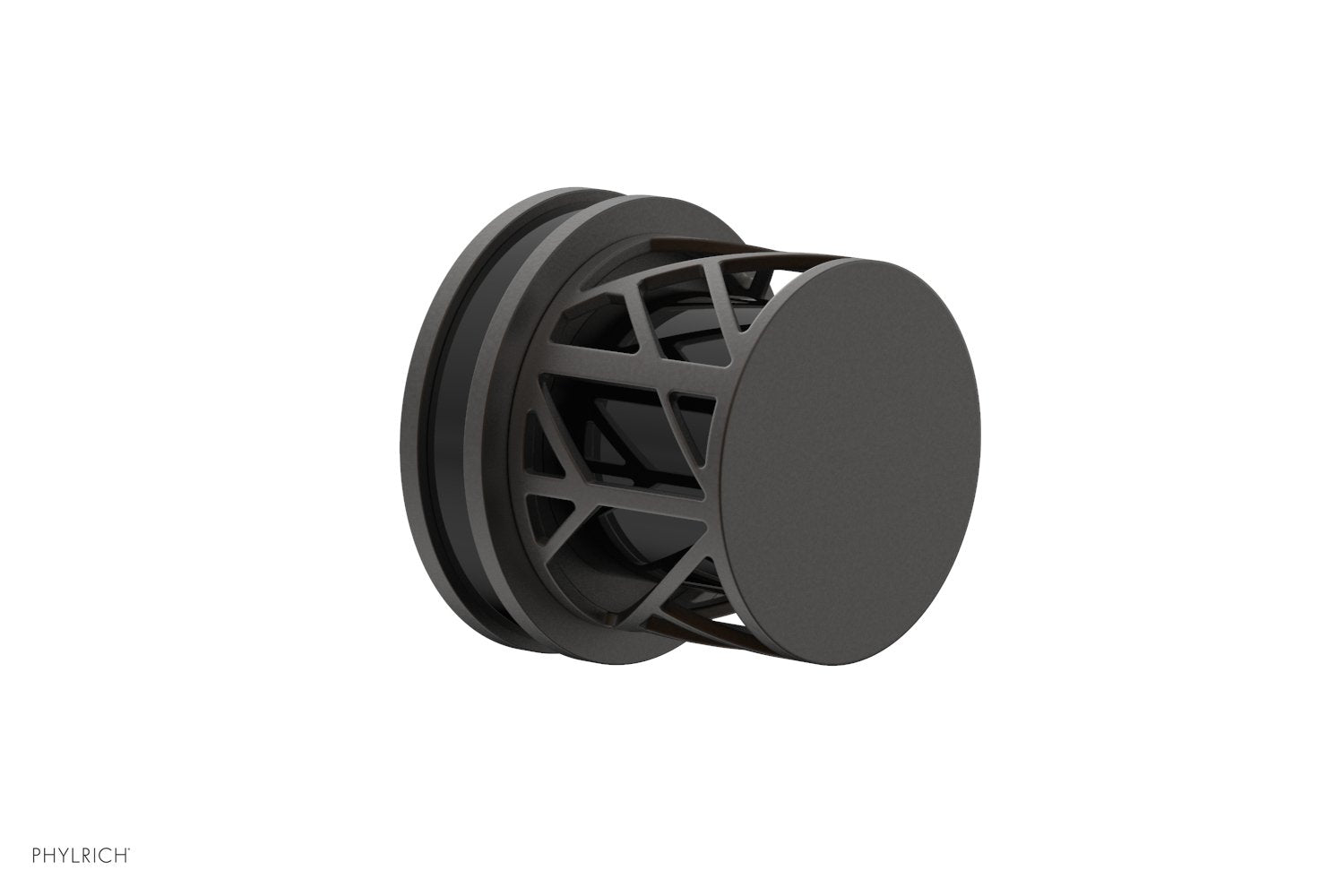 JOLIE Volume Control/Diverter Trim - Round Handle with "Black" Accents 222-35