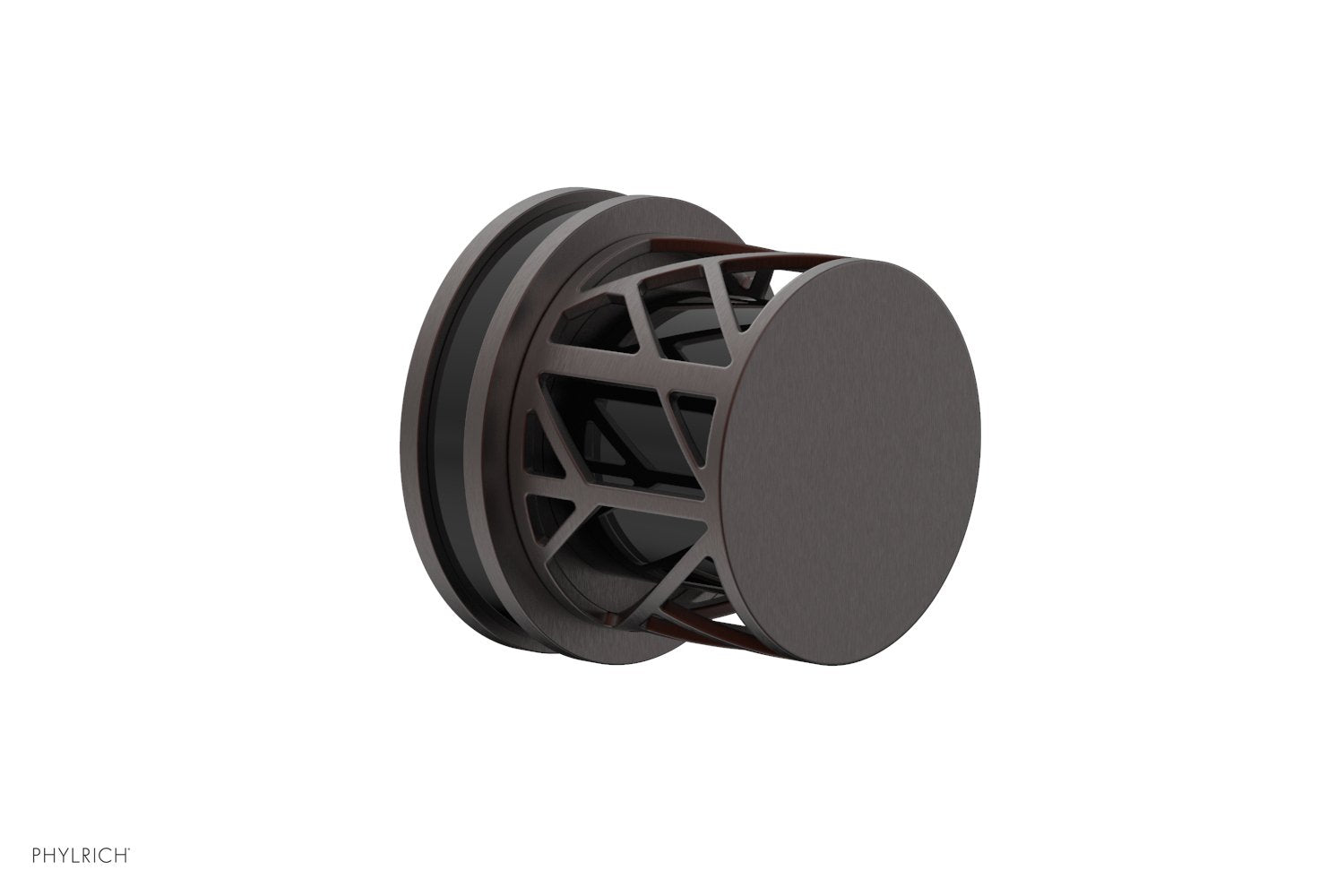 JOLIE Volume Control/Diverter Trim - Round Handle with "Black" Accents 222-35