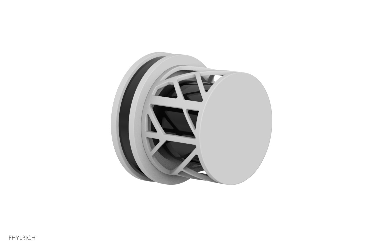 JOLIE Volume Control/Diverter Trim - Round Handle with "Black" Accents 222-35