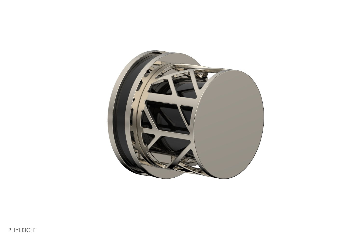 JOLIE Volume Control/Diverter Trim - Round Handle with "Black" Accents 222-35