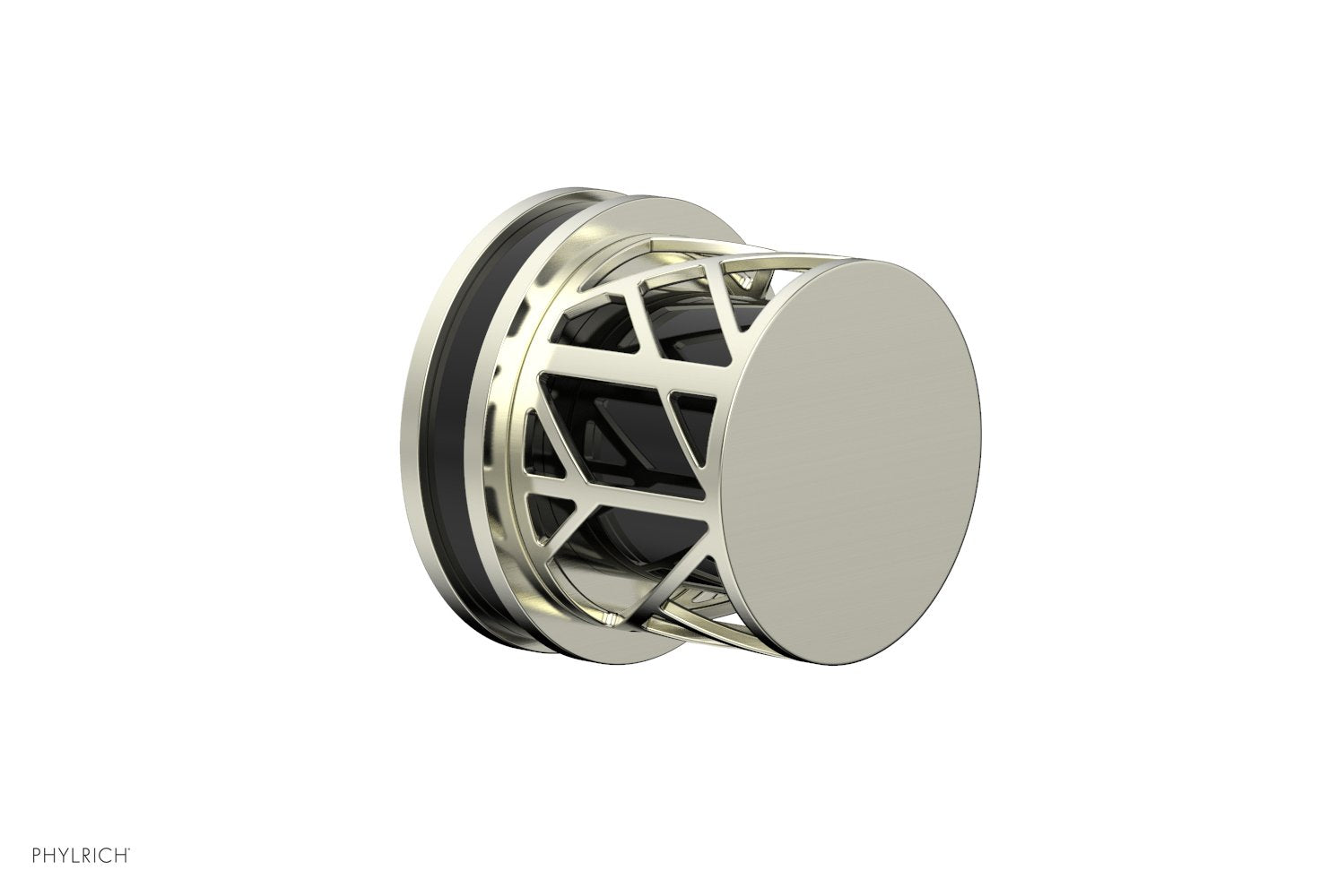 JOLIE Volume Control/Diverter Trim - Round Handle with "Black" Accents 222-35